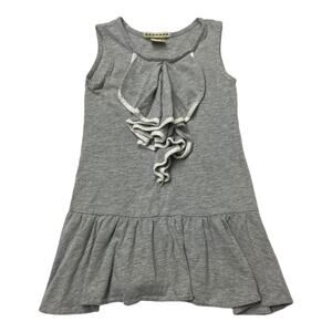 Anthem Of The Ants Gray Ruffle Dress